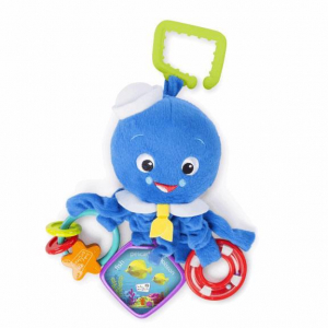 DISNEY BABY Hračka aktívna chobotnička na C krúžku Octopus™ 0m+