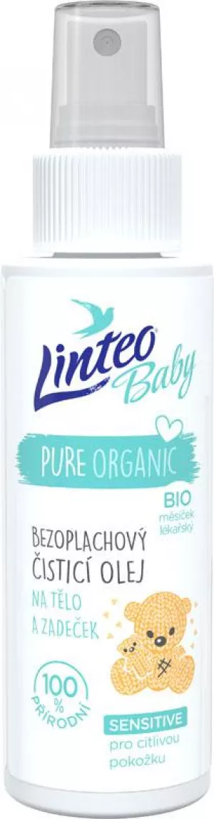 LINTEO BABY Detsky čistiaci olej na telo a zadoček Baby 100 ml
