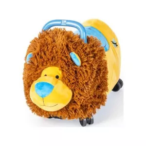 TEDDIES Odrážadlo Funny wheels Rider Ride-On levíček plyšový modrý 12 m +