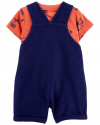 CARTER'S Set 2dielny tričko kr. rukáv, kraťasy na traky Navy Orange chlapec 18m