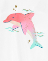 CARTER'S Set 2dielny tričko na ramienka, kraťasy Pink Dolphin dievča 18m