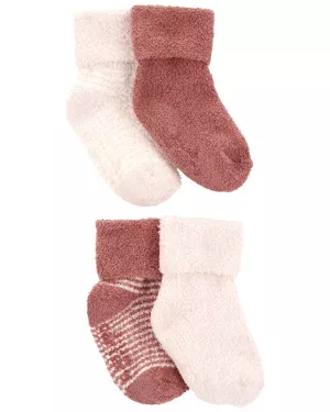 CARTER'S Ponožky Stripes Pink dievča LBB 4ks 12-24m
