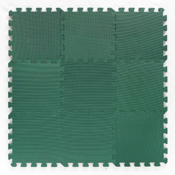 BABYDAN Podložka hracia puzzle Dark Green 90x90 cm