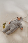 LEOKID Baby Overall Eddy Gray Mist veľ. 6 - 9 mesiacov (veľ. 68)