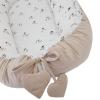 EKO Hniezdo pre bábätko bavlnené velvet Cherry 90x60cm