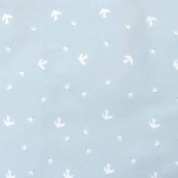 SOFTELLO Zavinovačka zimná svetlomodrá, vtáčiky 80x80 cm