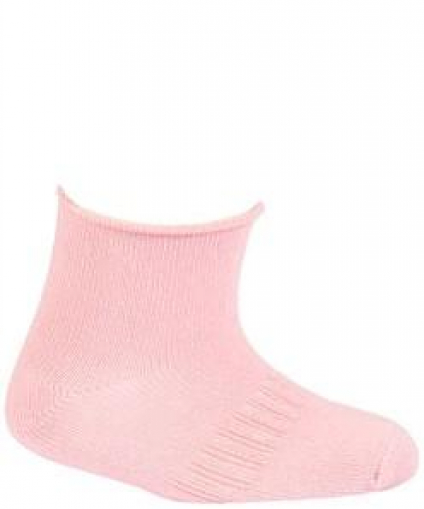 WOLA Ponožky dojčenské bambusové jednofarebné dievča Pink 18-20
