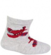 WOLA Ponožky dojčenské bavlnené so vzorom chlapec Grey 15-17