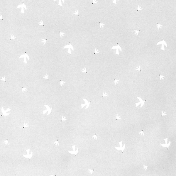 SOFTELLO Perinka zimná svetlosivá, vtáčiky 105x35 cm