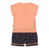 DIRKJE Set 2.d tričko kr. rukáv + nohavice krukáv neónová oranžová dievča veľ.116