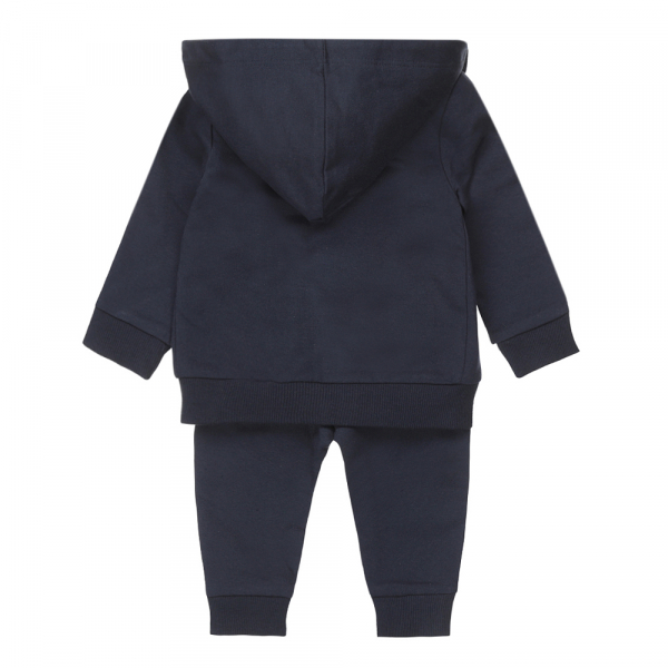 DIRKJE Set 3.d mikina s kapucňou + tričko + nohavice námornícka modrá chlapec veľ.68