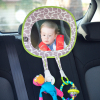 BENBAT Zrkadlo detské do auta s praktickými úchytmi na hračky, žirafka 0m+