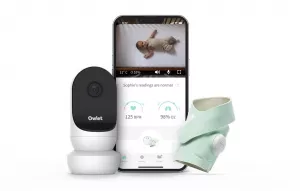 OWLET Ponožka inteligentná Owlet Smart Sock 3 a Kamera Owlet Cam 2 - svetlozelená