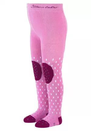 STERNTALER Pančuchy na lozenie protišmykové rosa dievča veľ. 80 cm- 9-12 m