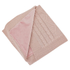 EKO Deka kašmírová s kožušinovou podšívkou Rose Pink 100x80 cm
