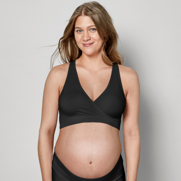 MEDELA Podprsenka tehotenská a dojčiaca nočná Keep Cool, čierna XL