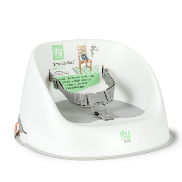 INGENUITY Podsedák na jedálenskú stoličku  Ity Simplicity Seat™ Easy Clean Booster Grey do 15 kg