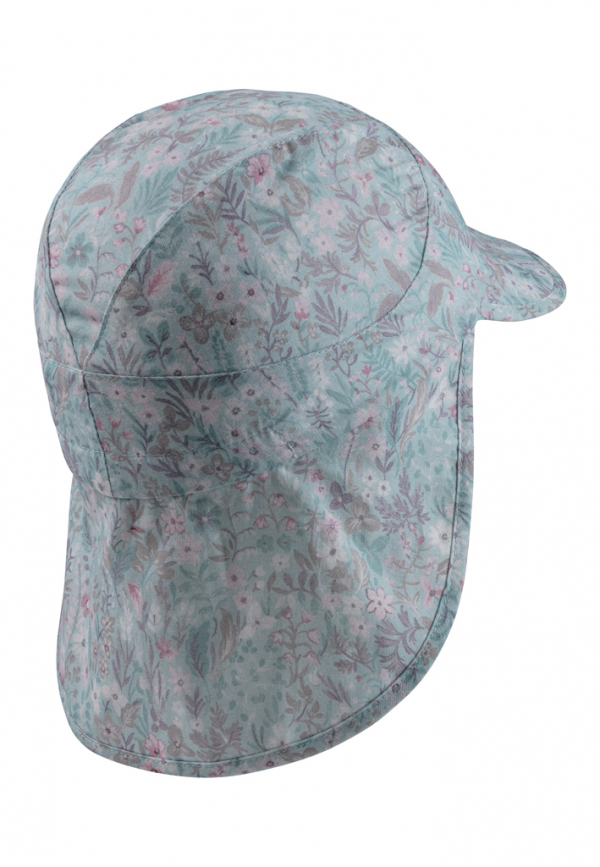 STERNTALER Šiltovka s ochranou krku bavlna UV50+ svetlá tyrkysová dievča- 47 cm 9-12 m