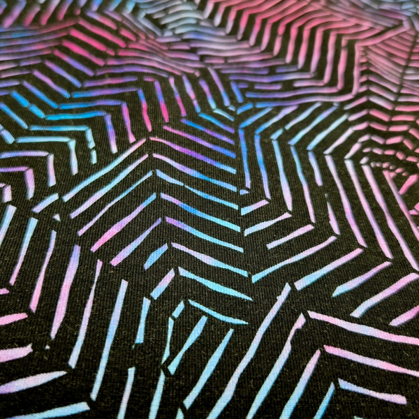 LITTLE ANGEL Čiapka podšitá Outlast® 1 | 36-38 cm fialovočierny vzor/tm.ružová