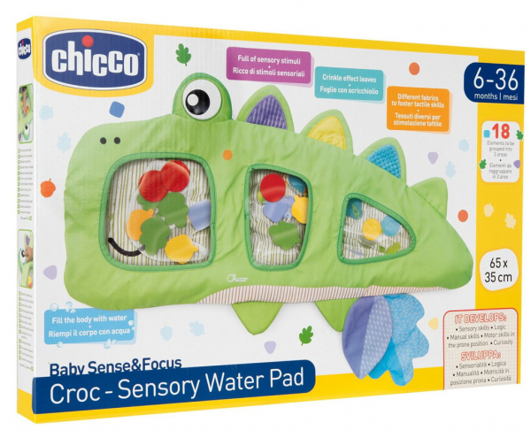 CHICCO Podložka vodná senzorická na hranie Krokodíl 6m+