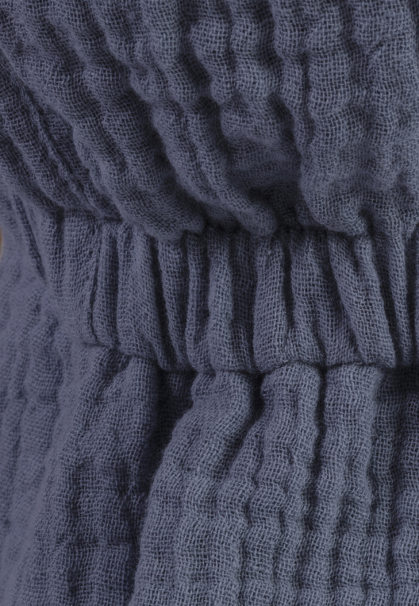 STERNTALER Čiapka so šiltom UV50+ z bavlneného mušelínu s ochranou krku modrá chlapec- 47cm 9-12m